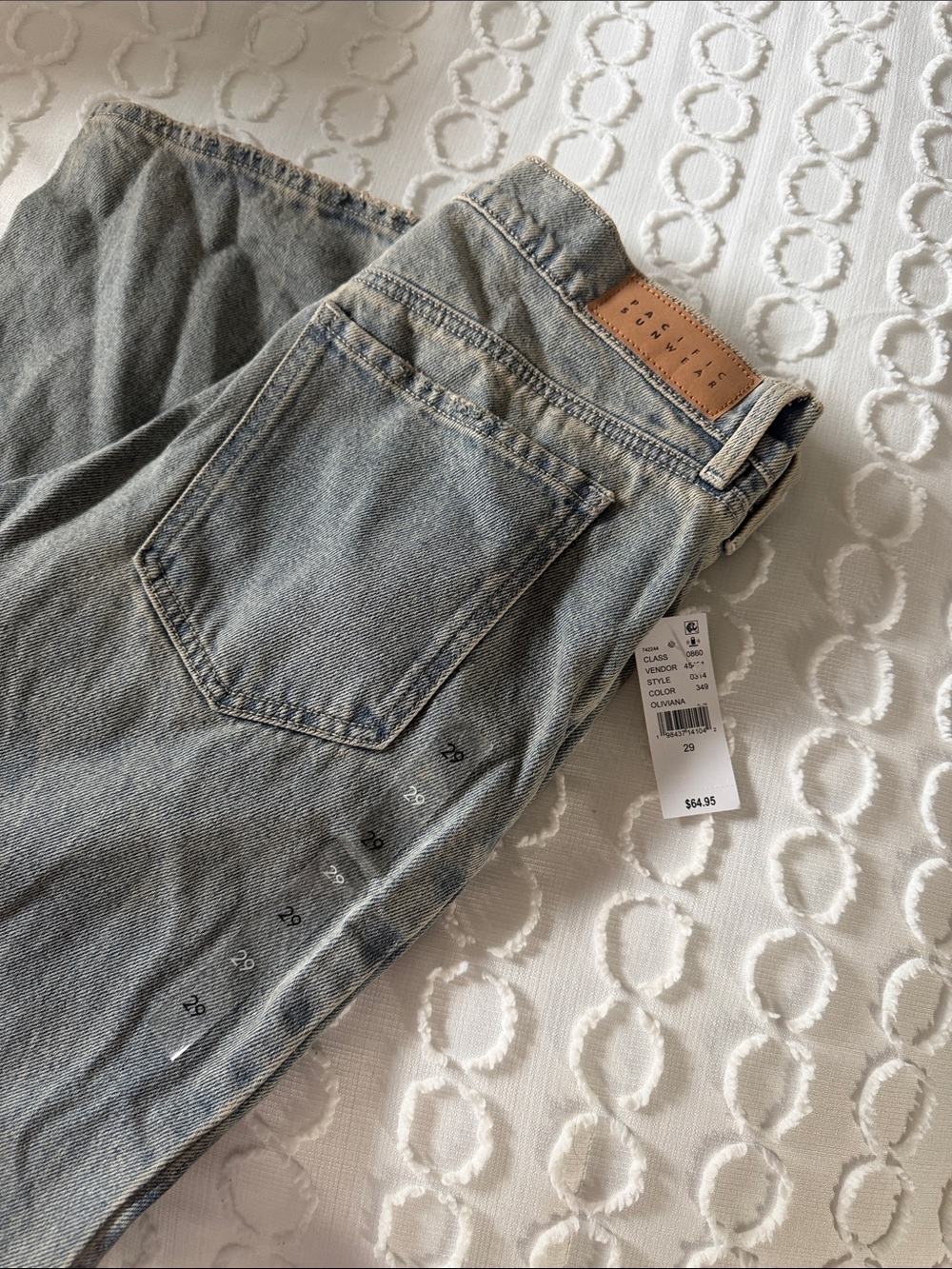 Pac-SunLight Wash  Denim Jeans